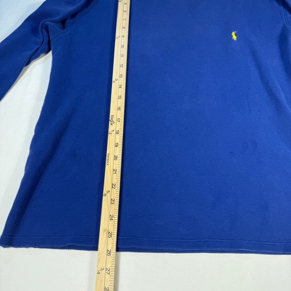 Polo‎ Ralph Lauren Mens XL Blue Long Sleeve Sleepwear Pajama Top Thermal - Picture 6 of 11